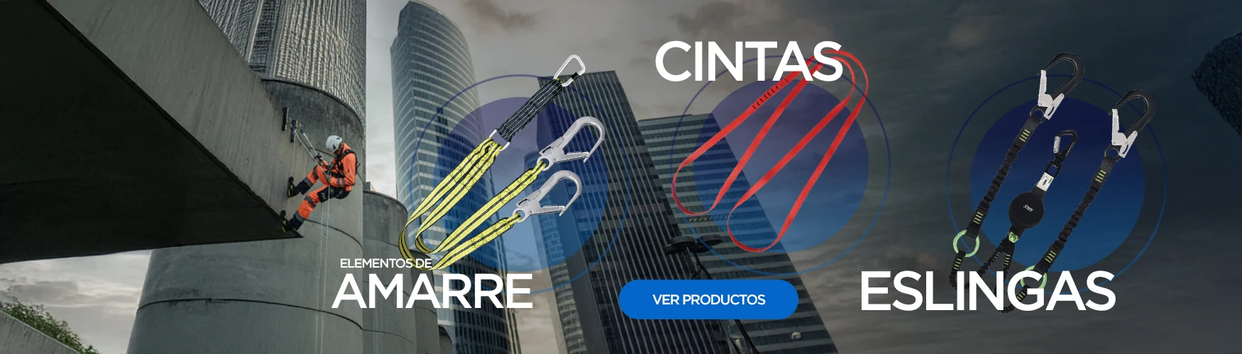 Amarre, Cintas y eslingas